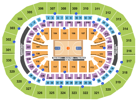 Paycom Center Oklahoma Seating Chart